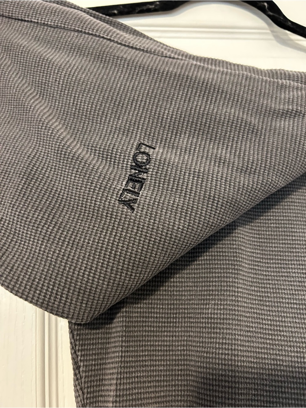 LONELY GHOST Dailys Waffle Knit Joggers Gray